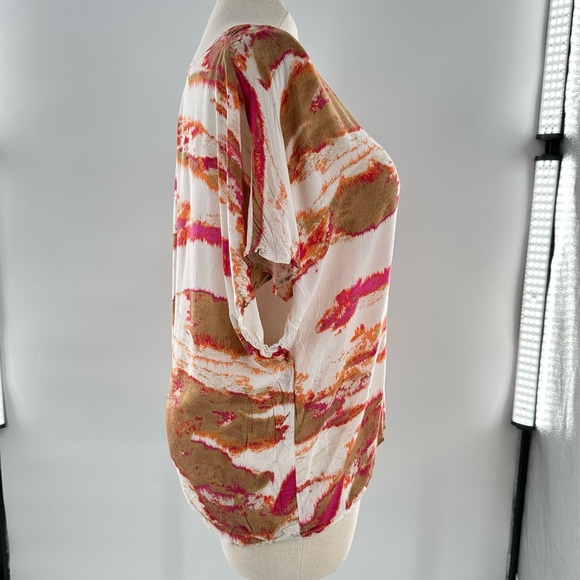 Calvin Klein jeans top size XL multicolored lightweight abstract desert sunset - Picture 3 of 11